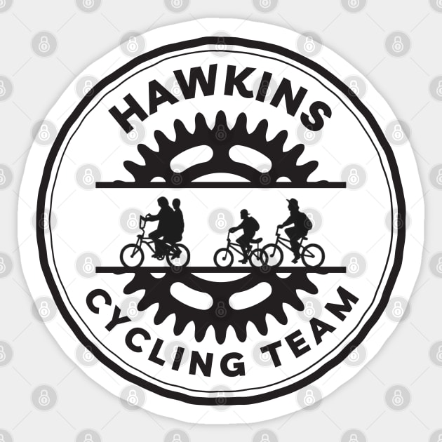 Hawkins Cycling Team - Red and White - Fantasy Sticker by Fenay-Designs